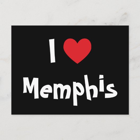 I Liebe Memphis Postkarte (Vorderseite)
