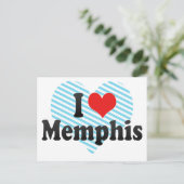 I Liebe Memphis Postkarte (Stehend Vorderseite)