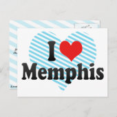 I Liebe Memphis Postkarte (Vorne/Hinten)