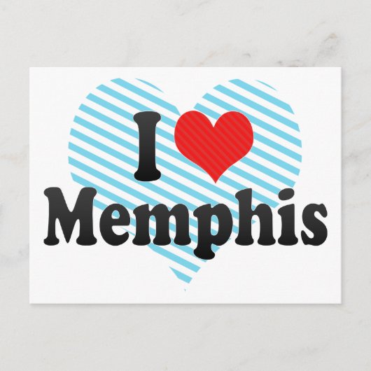 I Liebe Memphis Postkarte (Vorderseite)