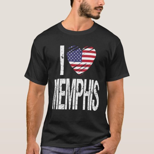 I Liebe Memphis T-Shirt (Vorderseite)