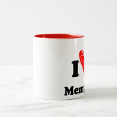 I Liebe Memphis Zweifarbige Tasse (Mittel)