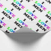 I Liebe Men Geschenkpapier (Ecke)