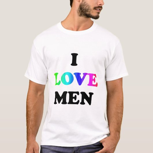 I Liebe Men T-Shirt (Vorderseite)