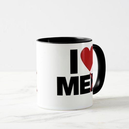 I Liebe Men Tasse (VorderseiteRechts)