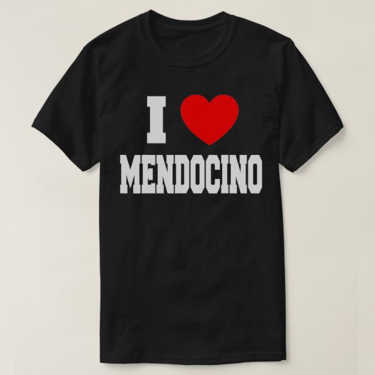 I Liebe Mendocino T-Shirt (Design vorne)