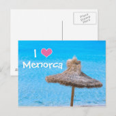 I Liebe Menorca Postkarte (Vorne/Hinten)