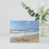 I Liebe Menorca Strand Postkarte (Stehend Vorderseite)