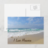 I Liebe Menorca Strand Postkarte (Vorne/Hinten)