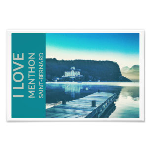 "I Liebe Menthon Saint Bernard" (12" x 8") drucken Fotodruck