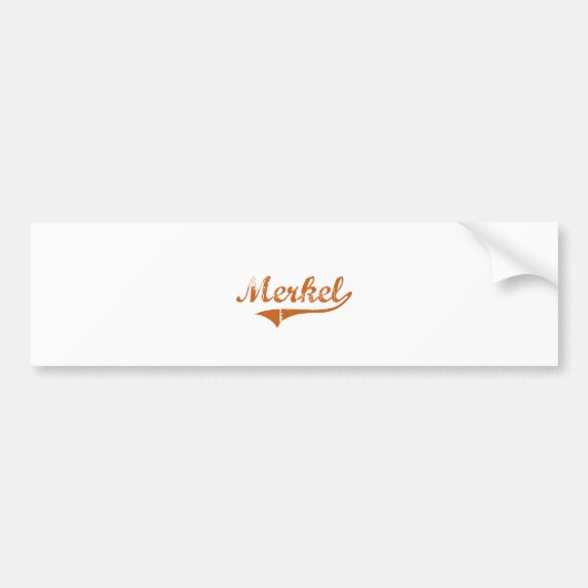 I Liebe Merkel Texas Autoaufkleber (Vorne)