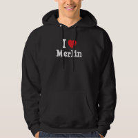 I Liebe Merlin-Herzbrauch personalisiert