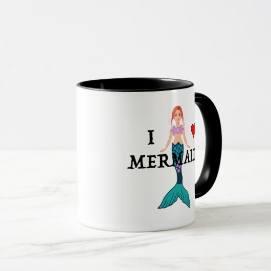 I Liebe Mermaids Design - Combo-Tasse Tasse (VorderseiteRechts)