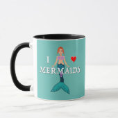 I Liebe Mermaids Design - Combo-Tasse Tasse (Links)