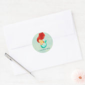 I Liebe Mermaids Runder Aufkleber (Umschlag)
