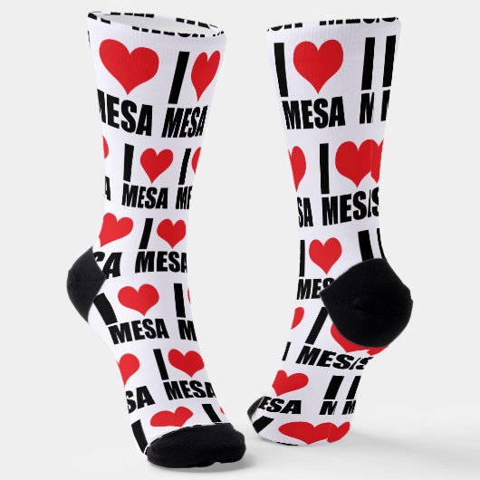 I Liebe Mesa Socken (Gewinkelt)