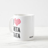 I Liebe-Metadaten-Tasse Kaffeetasse (Vorderseite Links)