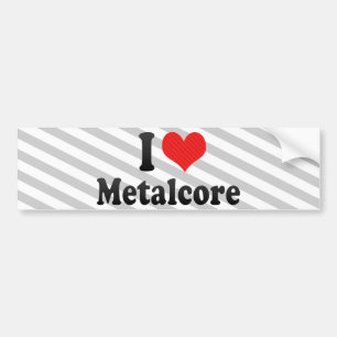 I Liebe Metalcore Autoaufkleber