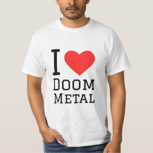 I Liebe Metallaufkleber T-Shirt