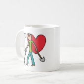 I Liebe Metalldetektion Kaffeetasse (Vorderseite Links)