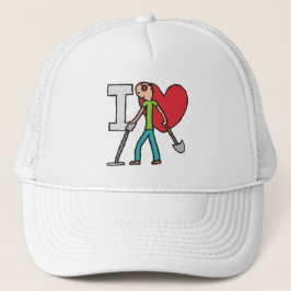 I Liebe Metalldetektion Truckerkappe