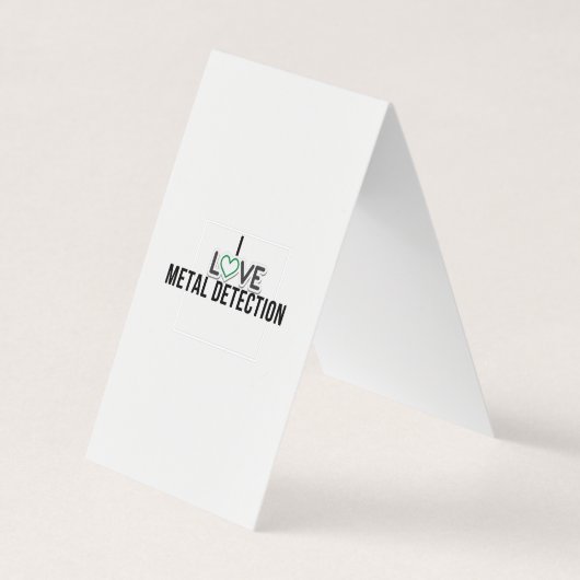 I Liebe Metalldetektion Visitenkarten (Vorderseite)