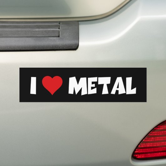 I Liebe Metalle Autoaufkleber (Auf Auto)