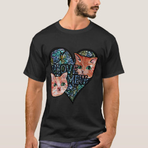 I Liebe Mew Orangenkatzen T-Shirt