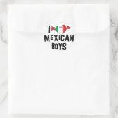 I Liebe Mexican Boys Runder Aufkleber (Tasche)