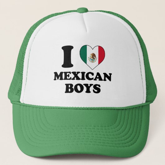 I Liebe Mexican Boys Truckerkappe (Vorderseite)