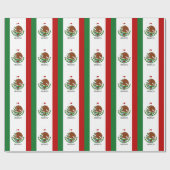 i Liebe mexico - mexikanische Flagge Geschenkpapier (Flach)