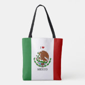 i Liebe mexico - mexikanische Flagge Tasche (Rückseite)
