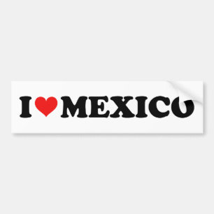 I Liebe Mexico Red Heart Car Autoaufkleber