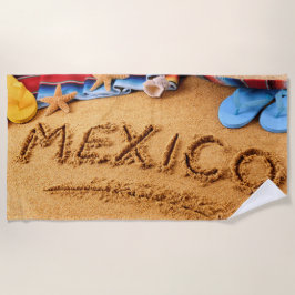 I Liebe Mexico Summer Custom Beach Handtuch