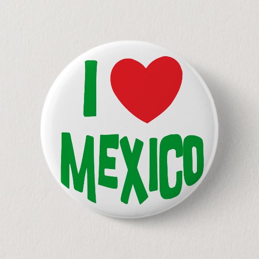 I Liebe Mexiko Button (Vorderseite)
