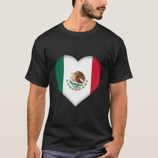 I Liebe Mexiko Flag HerzenOutfit T-Shirt