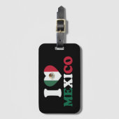 I Liebe Mexiko Gepäckanhänger (Vorderseite Vertikal)