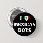 I Liebe Mexiko Jungs Knopf Button (Vorne & Hinten)