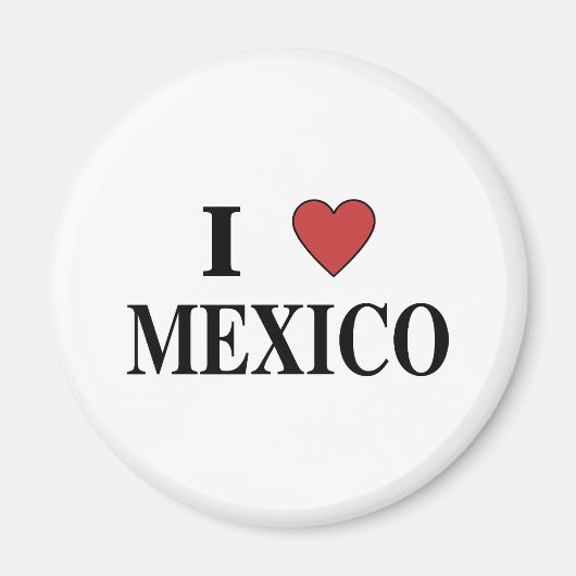 I Liebe Mexiko Magnet (Vorne)