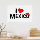 I Liebe Mexiko Poster (Küche)