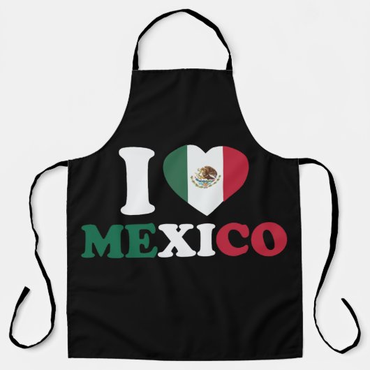 I Liebe Mexiko Schürze (Vorderseite)