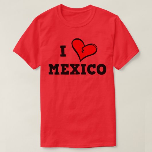 I Liebe Mexiko T-Shirt (Design vorne)
