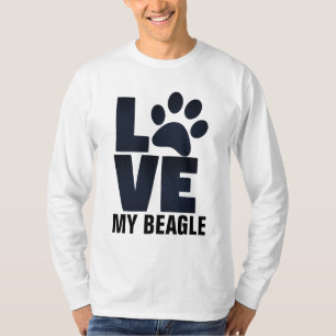 I LIEBE MEY BEAGLE DOG T - SHIRT