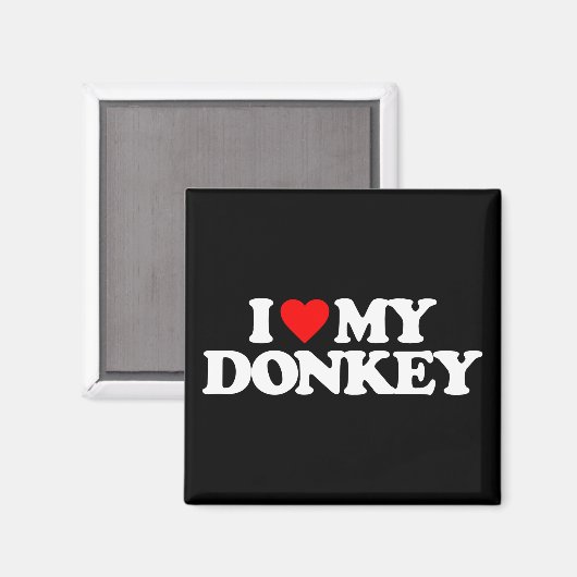 I LIEBE MEY DONKEY MAGNET (Vorderseite/Rückseite)