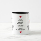 I LIEBE MEY FIANCÉ Custom Christlich Tasse (Zentrum)