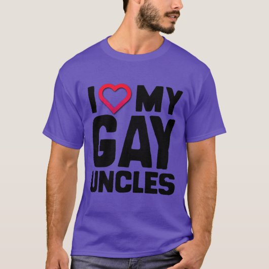 I LIEBE MEY GAY UNCLES T-Shirt (Vorderseite)