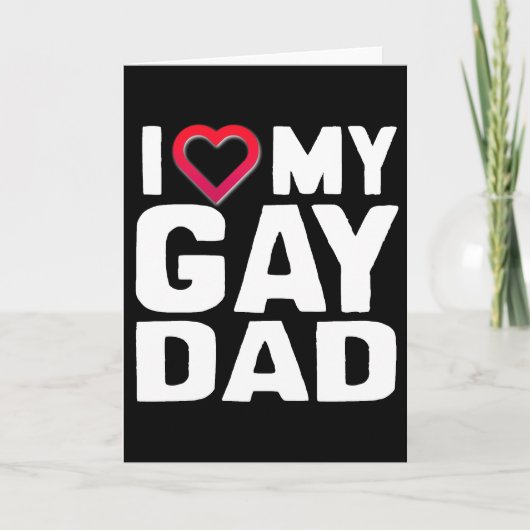 I LIEBE MEY GAY VATER KARTE (Vorderseite)