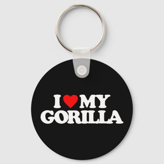 I LIEBE MEY GORILLA SCHLÜSSELANHÄNGER (Vorderseite)