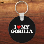 I LIEBE MEY GORILLA SCHLÜSSELANHÄNGER (Vorderseite)