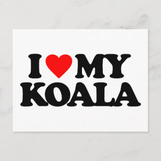 I LIEBE MEY KOALA POSTKARTE